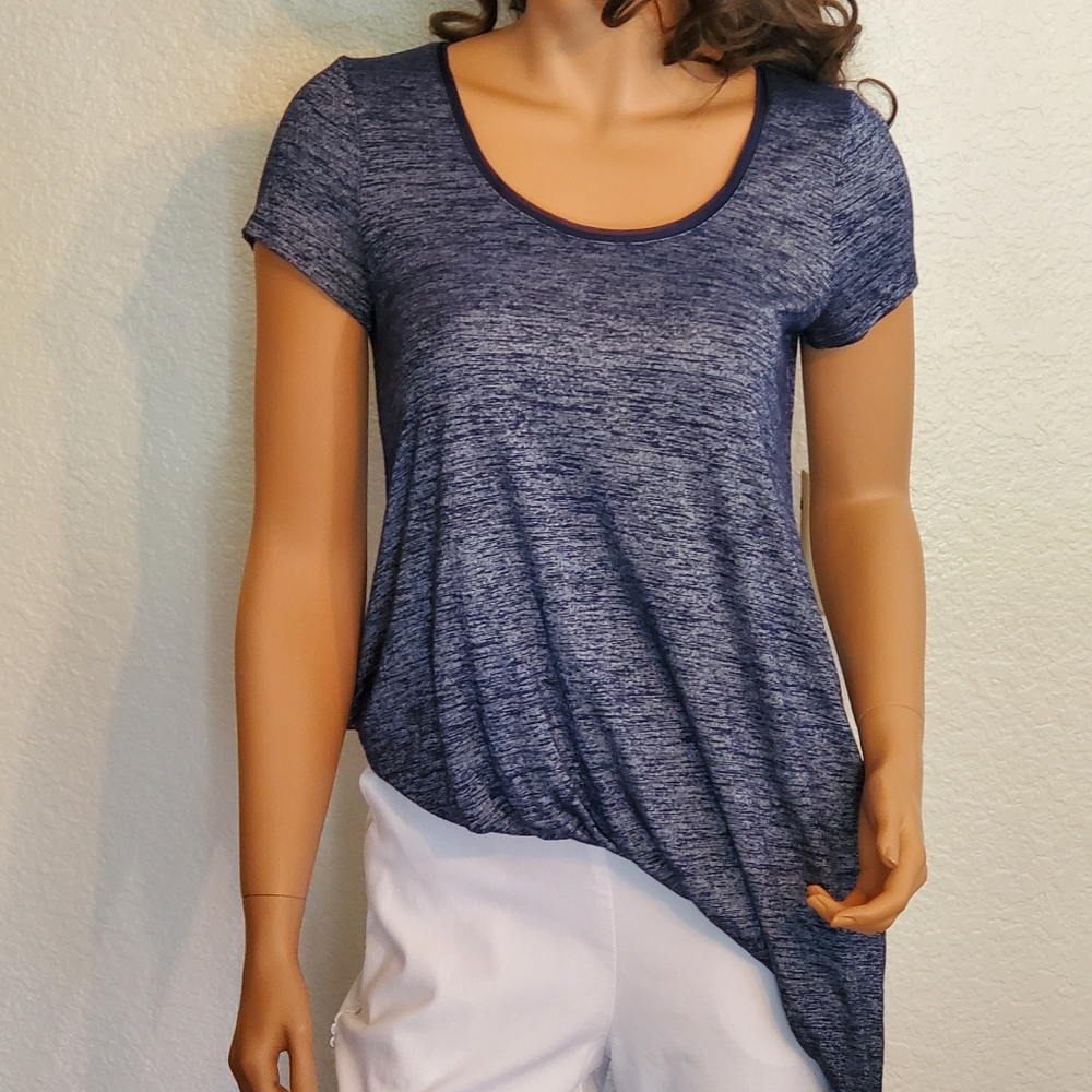 White House Black Market Asymmetrical Shirt Sz Sm